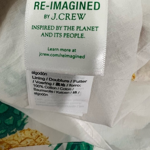 J. CREW FACTORY Pineapple Print Summer
Midi Dress 0 NWT - Picture 7 of 9